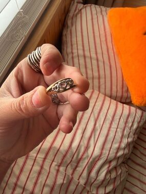 Delicate Filigree Silver Ring - Openwork Floral Design